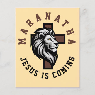 Maranatha Jesus kommer Flygblad