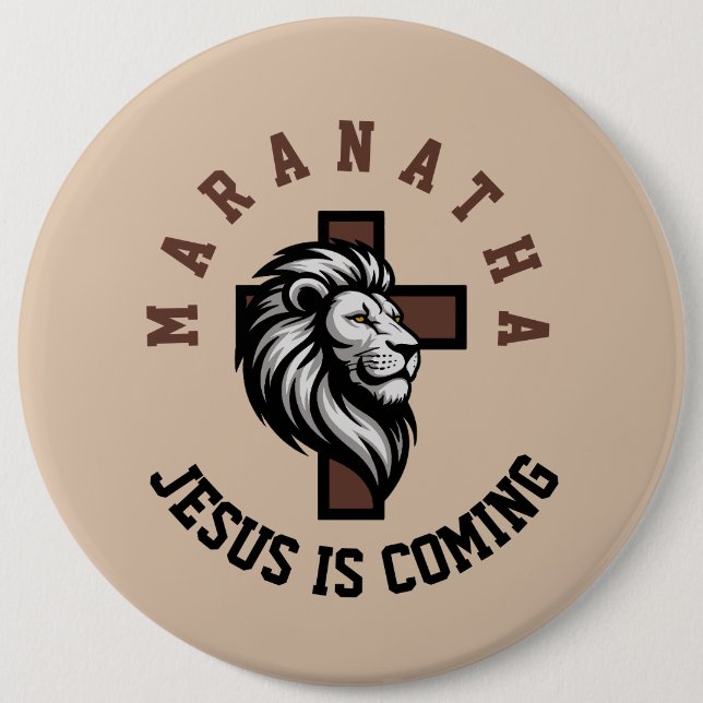 Maranatha Jesus kommer  Knapp (Framsida)
