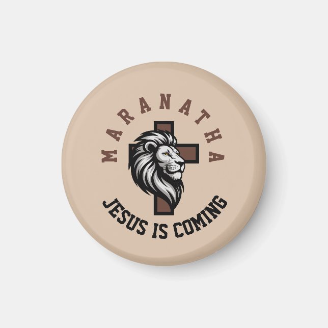 Maranatha Jesus kommer  Magnet (Framsidan)