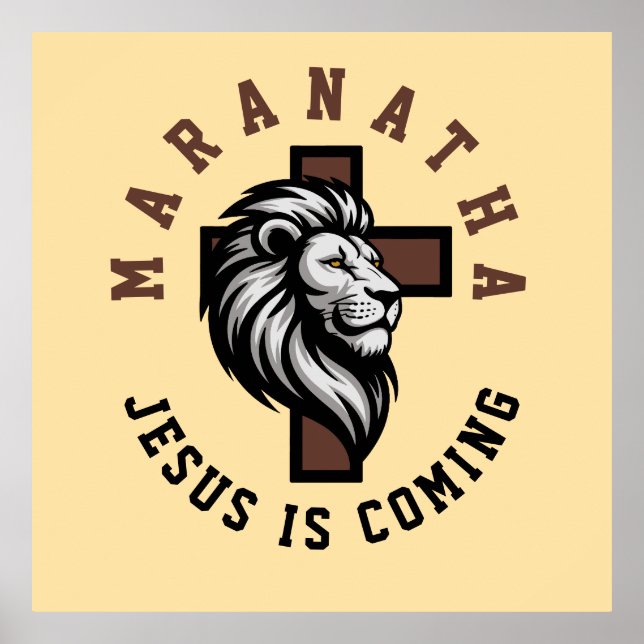 Maranatha Jesus kommer  Poster (Framsidan)