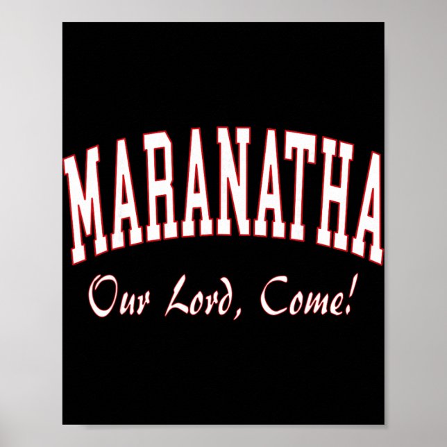 Maranatha Jesus Will Come - 1st Corinthians New Te Poster (Framsidan)