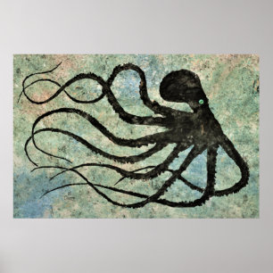 Marandas bläckfisk - 36 x 24 tum Poster