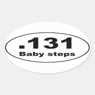 Marathon 131 - Baby Ovalt Klistermärke