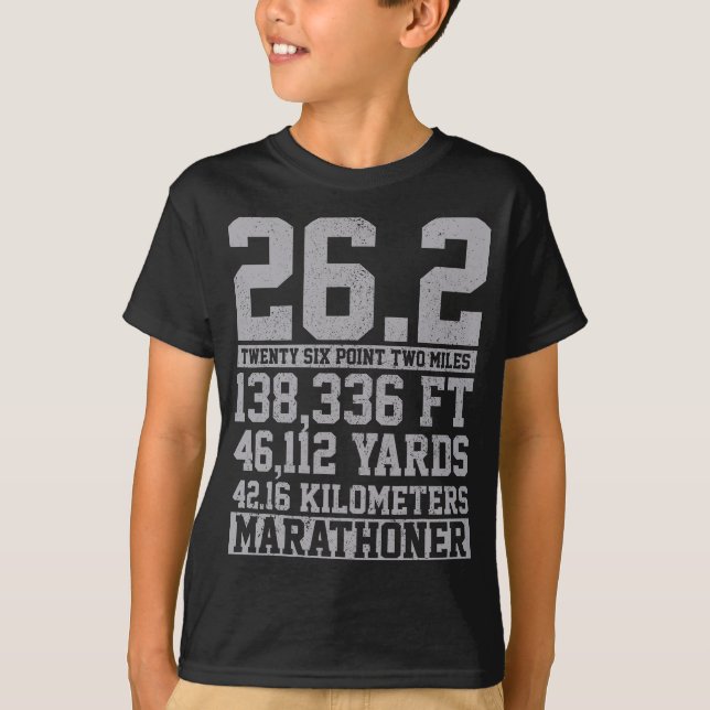 Marathon - 26,2 miles Running Springer Gift T Shirt (Framsida)