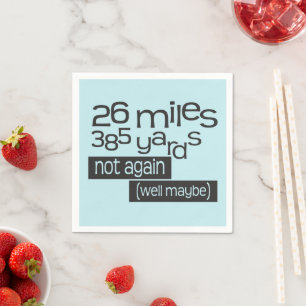 Marathon 26 miles 385-varv - Finansrik 26,2-Spring Pappersservett