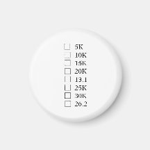 "Marathon Checklist" Magnet