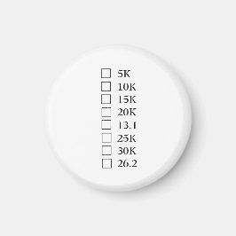 "Marathon Checklist" Magnet