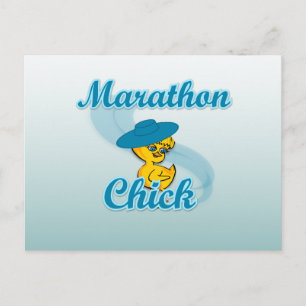 Marathon Chick #3 Vykort