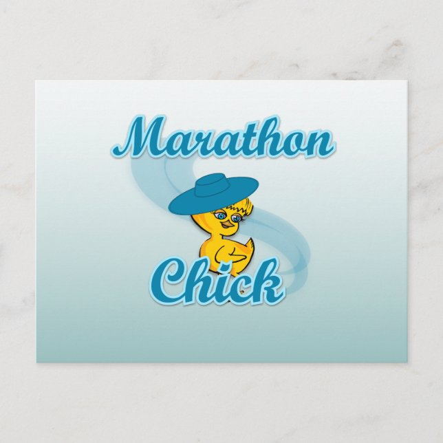 Marathon Chick #3 Vykort (Framsida)