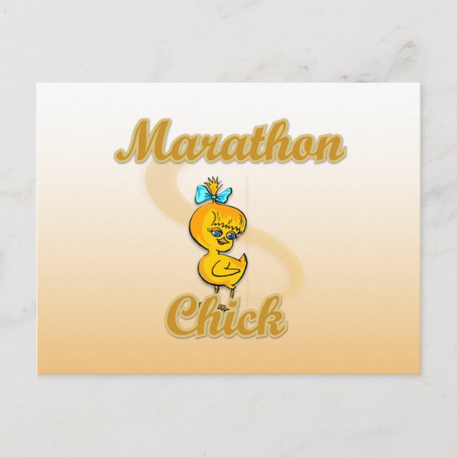 Marathon Chick Vykort (Framsida)