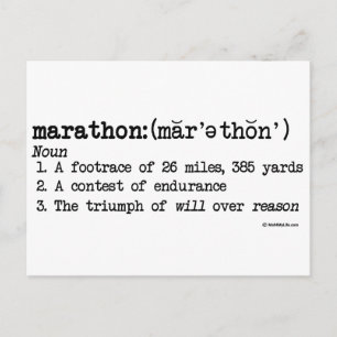 Marathon Defense Vykort