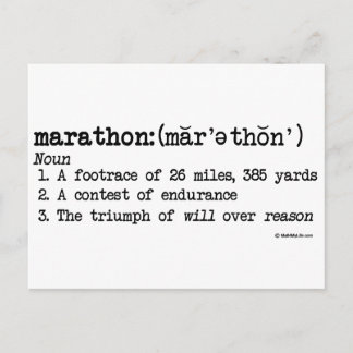 Marathon Defense Vykort