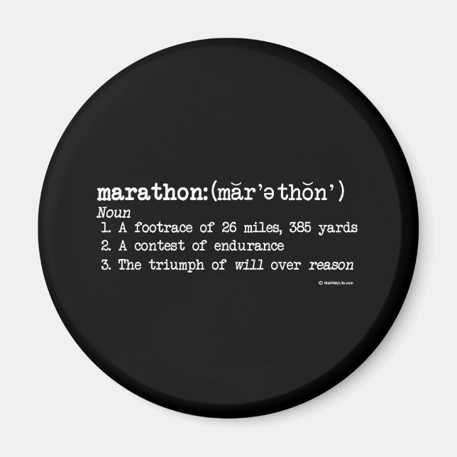 Marathon Definition Magnet (Framsidan)