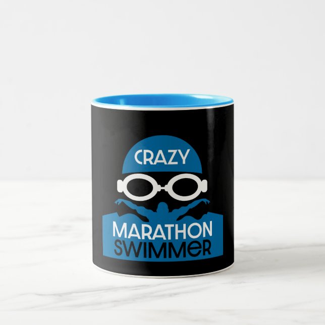 Marathon Endurance Swimmer Två-Tonad Mugg (Center)
