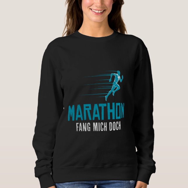 MARATHON FÅR MIG OM DU KAN DRIVA FUNGERANDE Spring T Shirt (Framsida)