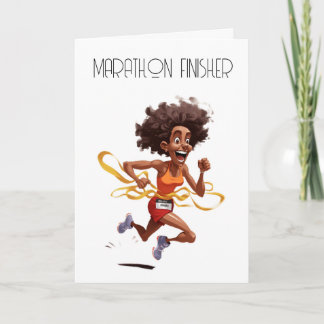 Marathon Finisher grattiss-kort Kort