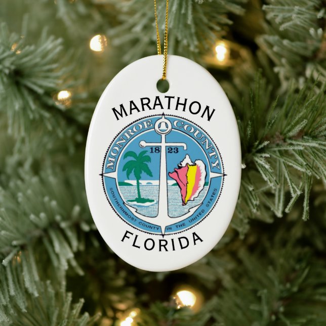 Marathon - Florida Nycklar Julgransprydnad Keramik (Träd)