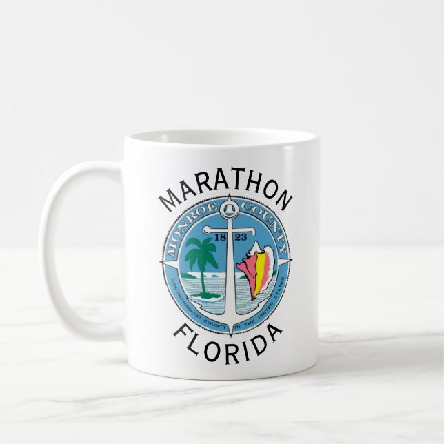 Marathon - Florida Nycklar Kaffemugg (Vänster)