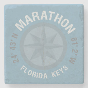 Marathon Florida Nycklar Latitude Longitud Nautica Stenunderlägg