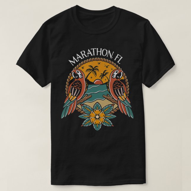 Marathon Florida Nycklar T Shirt (Design framsida)