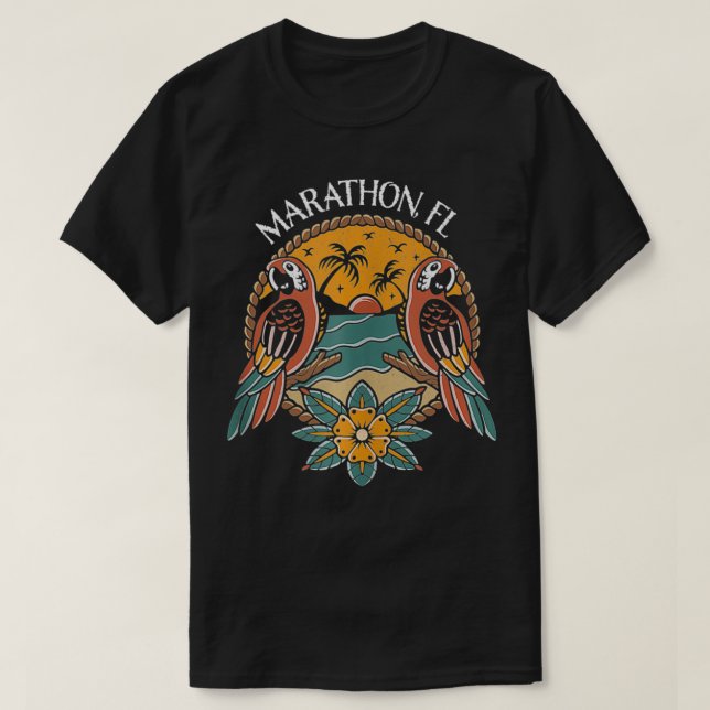 Marathon Florida Nycklar  T Shirt (Design framsida)