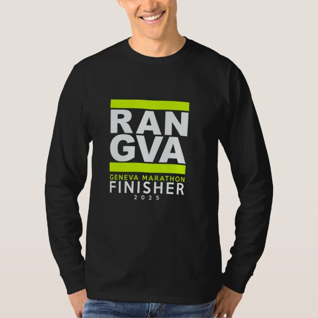 Marathon GENEVA 2025 fullföljare T Shirt (Framsida)