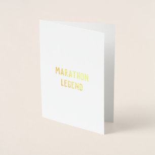 Marathon Legend grattis lycka till kort