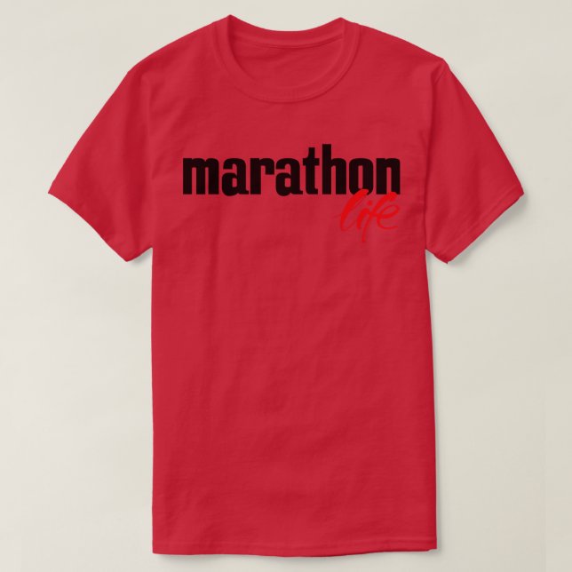 Marathon Life T Shirt (Design framsida)