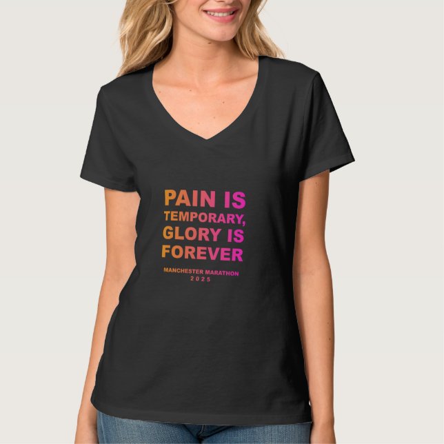 Marathon MANCHESTER 2025 Finisher T Shirt (Framsida)
