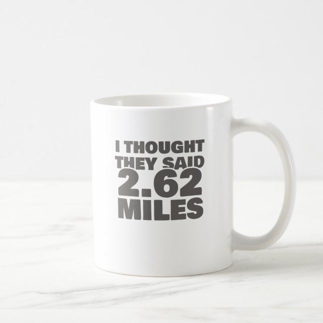Marathon Motivation sa 2,62 miles Kaffemugg (Höger)