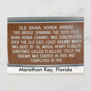 Marathon Nyckel, Florida Vykort