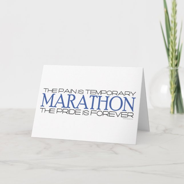 Marathon - Pridet är för evigt - Grattisar Kort (Framsida)