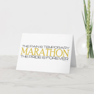 Marathon - Pridet är för evigt - Grattisar Kort