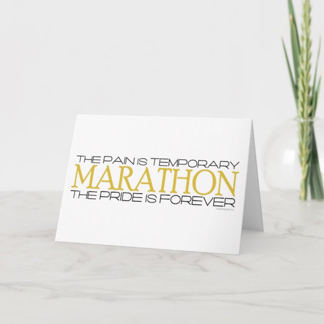 Marathon - Pridet är för evigt - Grattisar Kort (Framsida)