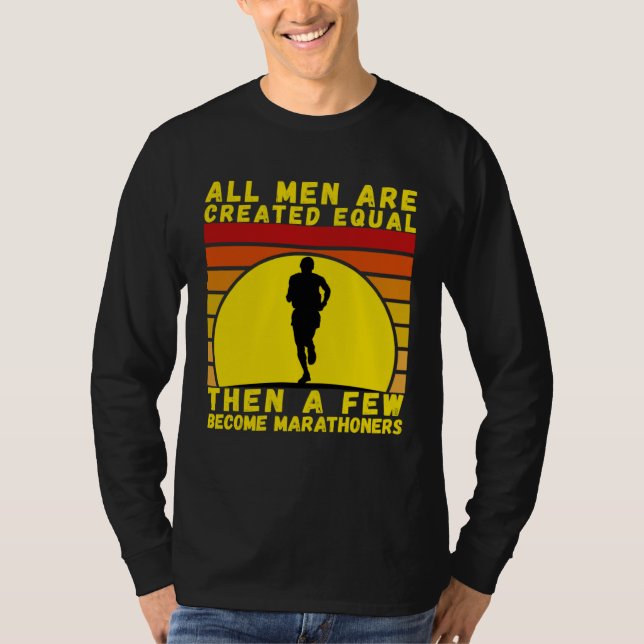 Marathon Running For Jogging  And Enthusiast T Shirt (Framsida)