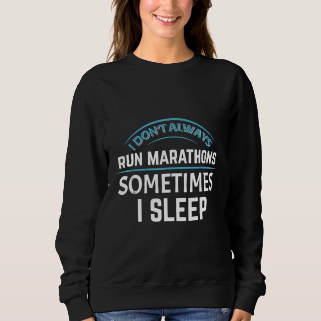 Marathon Running Long Avstånd Springer Använd inte T Shirt (Framsida)