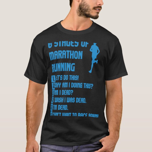 Marathon Running Springer Marathoner Manar Kvinnor T Shirt (Framsida)
