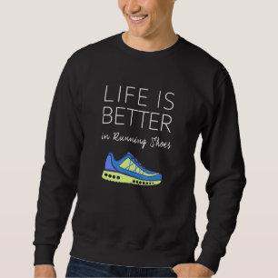 Marathon RunSpringer Tee - livet är bättre i Ru Lång Ärmad Tröja