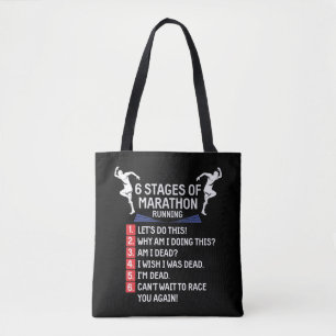 Marathon som kör Springer Marathoner i Humor Tygkasse