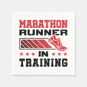 Marathon Springer in Training Pappersservett