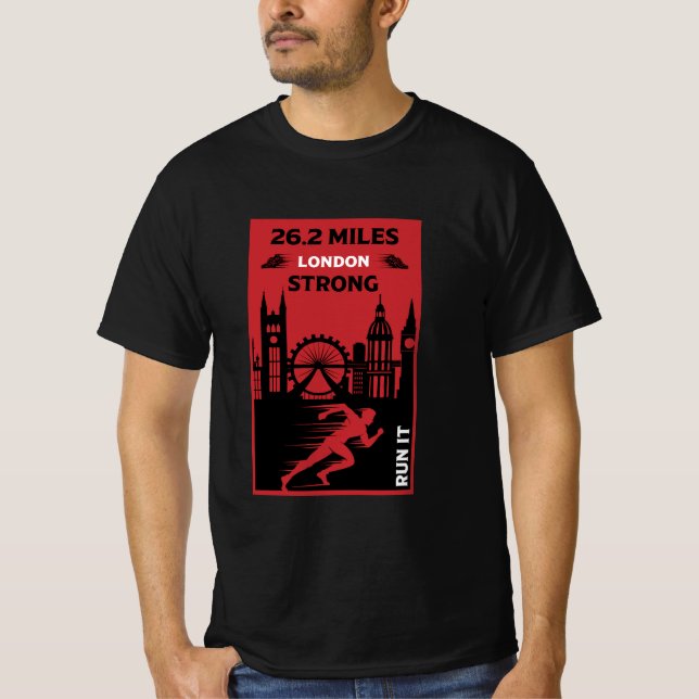 Marathon Springer London 26.2 T Shirt (Framsida)