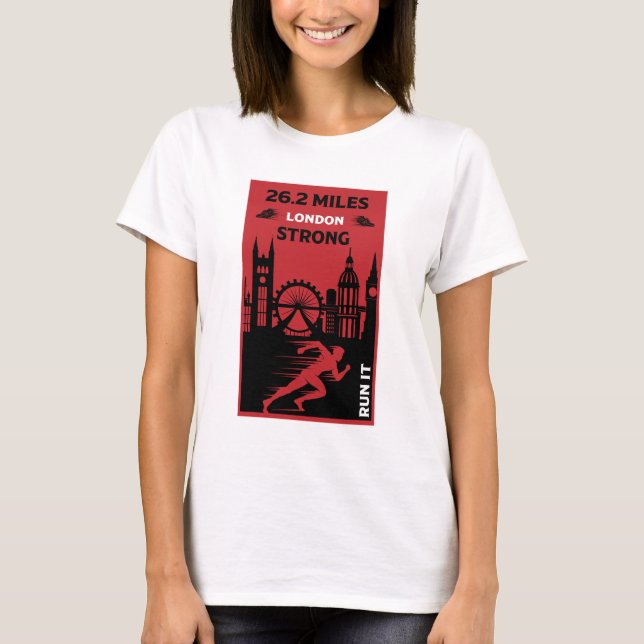 Marathon Springer London 26.2 T Shirt (Framsida)