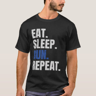 Marathon Springer Marathoner som kör Eat Sover Spr T Shirt