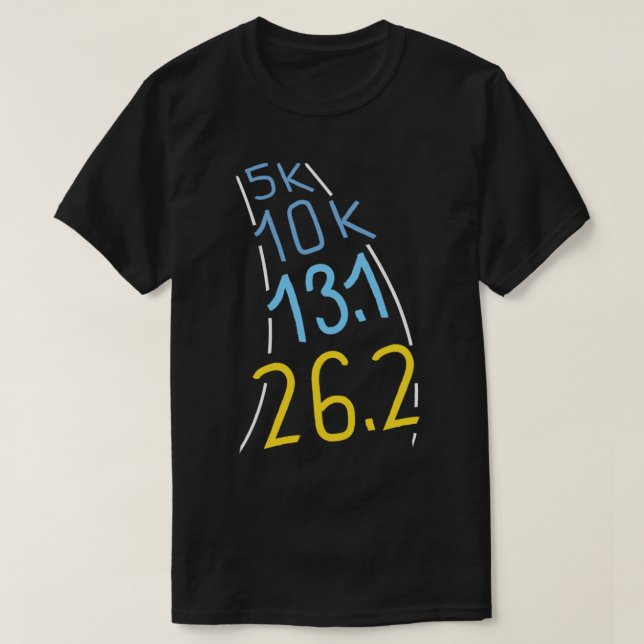 Marathon Springer Running Gift 5k 10k 13.1 26.2 T Shirt (Design framsida)