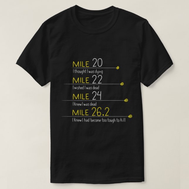 Marathon Springer Running Gift Idea Funny Quotes T Shirt (Design framsida)