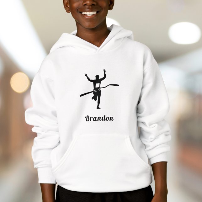 Marathon Springer Track Cross country som kör Namn T Shirt (Skapare uppladdad)