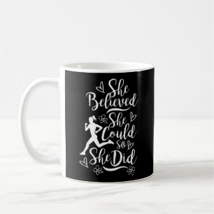 Marathon Springer trodde hon kunde springa Kaffemugg