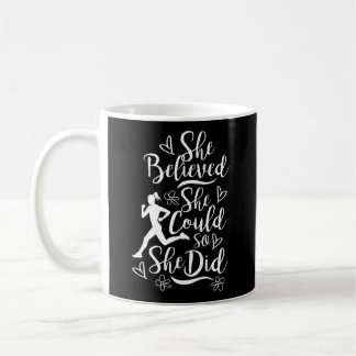 Marathon Springer trodde hon kunde springa Kaffemugg
