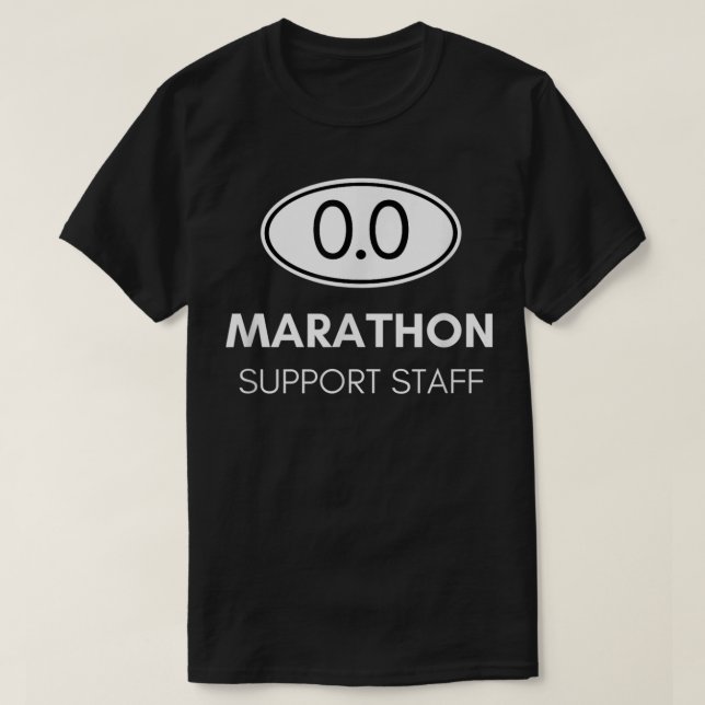 Marathon Support Personal för uppdragsgivare och b T Shirt (Design framsida)