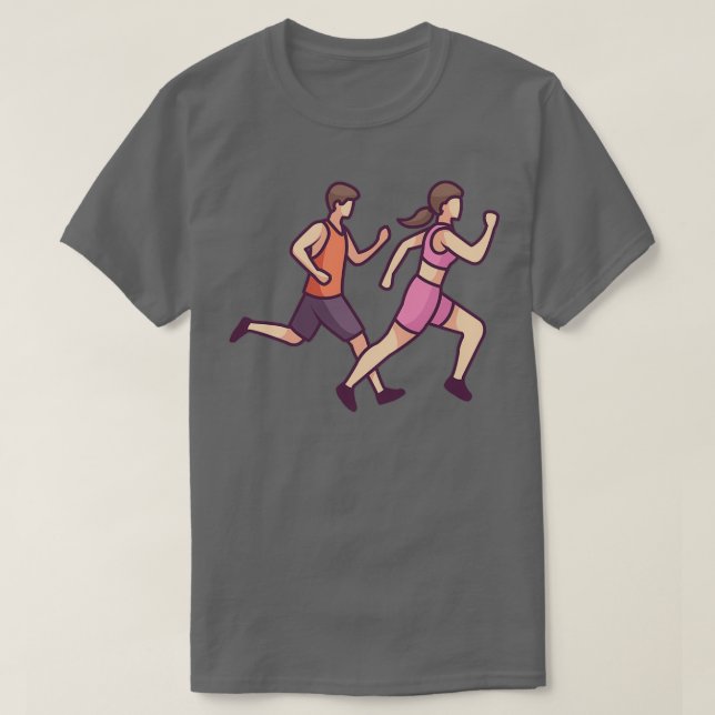 Marathon Tävling T Shirt (Design framsida)